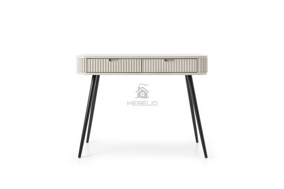 Стол туалетный Perfect Home Зова/Zova с 2 ящиками и черными ножками T103 Кашемир фотография