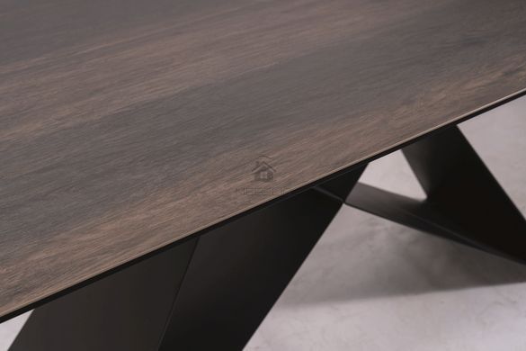 Стіл Обідній WESTIN CERAMIC Signal 160(240)X90 Ефект Дерева / Чорний фотографія
