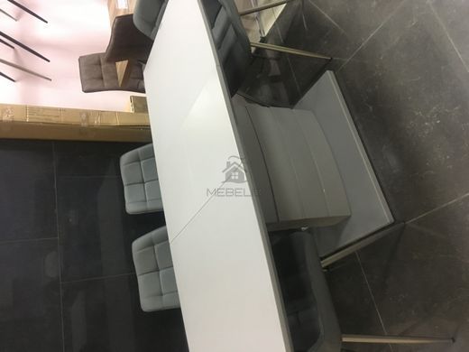 Стол раскладной TMM-50-1 VETRO 120x80 Светло-Серый Матовый фотография