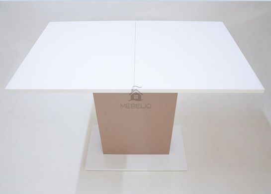 Раскладной стол STOUN B/L Intarsio 100(135)x60 Белая аляска / Лате фотография