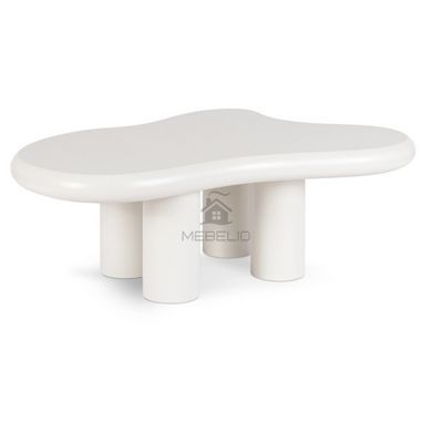 Журнальный столик PERLA MEBEL ELITE 104x73  Белый фотография