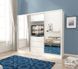 Шафа-купе Perfect Home ТВ / TV 250 3-дверна з дзеркалом Білий фотографія