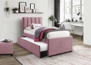 Кровать RUSSO Halmar 90X200 Розовый фотография