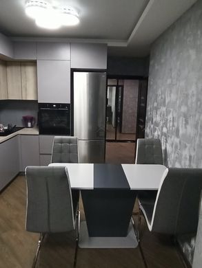 Раскладной стол COSMO Intarsio 110(145)x68 Графит / Серый Камень фотография
