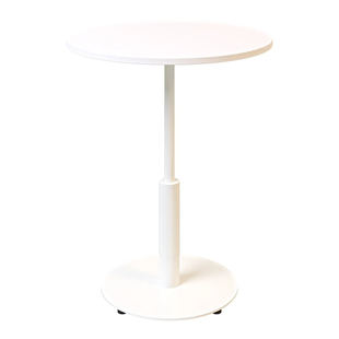 Стіл Ibiza R light Lovko 60x60 Білий метал/білий фотографія
