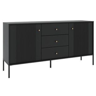 Комод MEBEL ELITE SOFT 154 Чорний фотографія