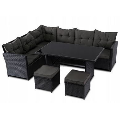 Комплект садовой мебели MEBEL ELITE DALLAS Черный