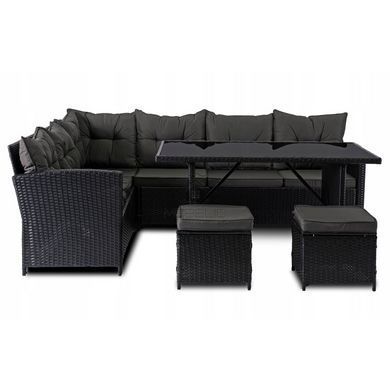 Комплект садовой мебели MEBEL ELITE DALLAS Черный