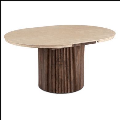 Стол MEBEL ELITE 120(160)x120 AURELIO Травертин фотография