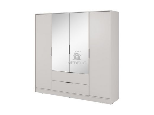Шафа для одягу Perfect Home Келлі / Kelly 4DL 4-дверна з дзеркалом Кашемір фотографія
