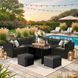 Комплект садовой мебели MEBEL ELITE DALLAS Черный