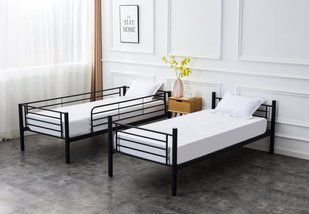 Кровать BUNKY Двухэтажная Halmar 90х200 Черный фотография
