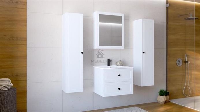 Шафка дзеркальна для ванної кімнати TORETO 70x60/1D Halmar Білий