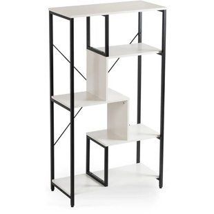 Стелаж MEBEL ELITE TIM білий / чорний фотографія
