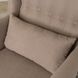Кресло мягкое бархатное с подставкой для ног MEBEL ELITE  EVAN 2 Бежевый