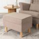 Кресло мягкое бархатное с подставкой для ног MEBEL ELITE  EVAN 2 Бежевый