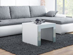 Журнальний столик TESS MINI 60x60 Cama Білий Мат / Сірий Глянець фотографія