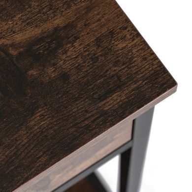 Консоль  MEBEL ELITE EVERLY 100  рустикальний дуб/чорний фотографія