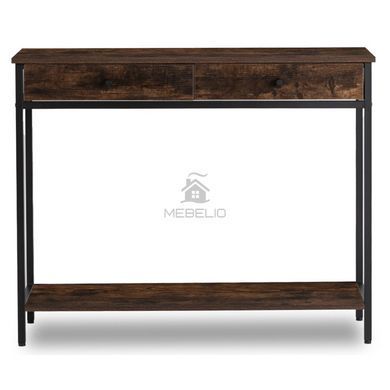 Консоль  MEBEL ELITE EVERLY 100  рустикальний дуб/чорний фотографія