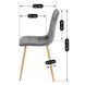 Комплект стіл MEBEL ELITE HARRY 102(142)х102 см,, дубовий ремісник, та 4 стільців FREDY, сірого кольору