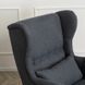 Кресло мягкое бархатное с подставкой для ног MEBEL ELITE  EVAN 2 Серый
