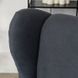Кресло мягкое бархатное с подставкой для ног MEBEL ELITE  EVAN 2 Серый