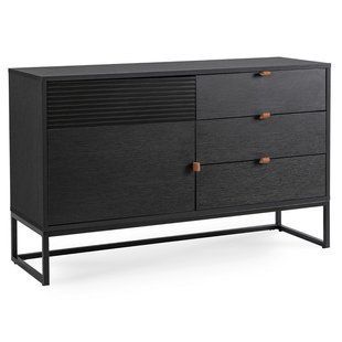 Комод MEBEL ELITE ISEO Чорний фотографія
