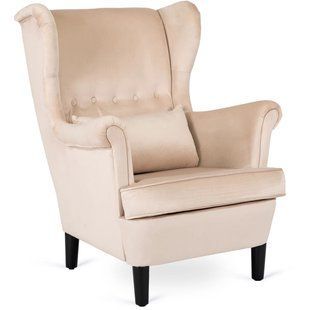 Крісло м'яке оксамитове MEBEL ELITE KLARIS 2 Velvet Беж