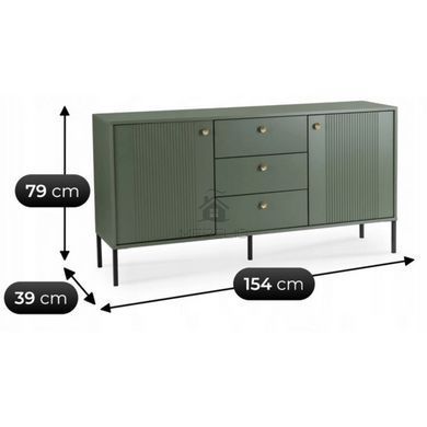 Комод MEBEL ELITE SOFT 154 Зелений фотографія