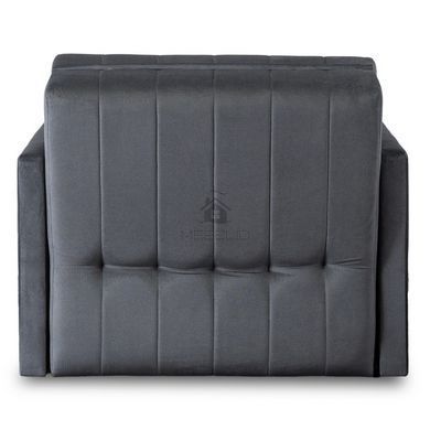 Крісло розкладне MEBEL ELITE VERO 97 см Сірий / велюр