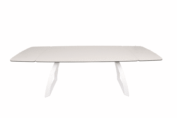 Стол обеденный LONDON Nicolas 160/240x90x75 Керамика Молочный фотография