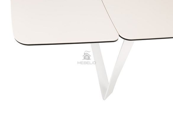 Стол обеденный LONDON Nicolas 160/240x90x75 Керамика Молочный фотография