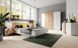 Кровать (каркас) Perfect Home 3Д / 3D 160 двуспальная с прикроватными тумбами и подсветкой Белый/дуб крафт золотой