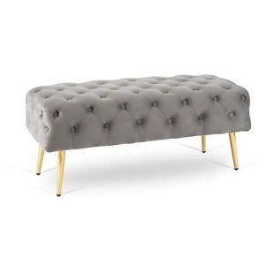 Лава оксамитова MEBEL ELITE VERA Velvet Сірий фотографія