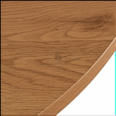 Стіл розкладний круглий MEBEL ELITE LUGO 90(190)х90 см Дуб/Кашемір фотографія