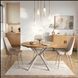 Стіл розкладний круглий MEBEL ELITE LUGO 90(190)х90 см Дуб/Кашемір
