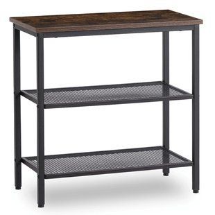 Журнальний столик MEBEL ELITE CARTER 60*30 рустикальний дуб/чорний фотографія