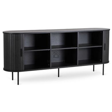 Комод MEBEL ELITE TRISH 180 Черный фотография