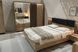 Ліжко (каркас) Perfect Home Таллі / Tally 160 з м'яким узголів'ям двоспальне Дуб артизан/антрацит