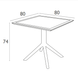 Cтол Siesta Onto Sky Table 80 Black