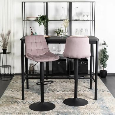 Барный стул бархатный MEBEL ELITE ARCOS 2 Velvet розовый фотография