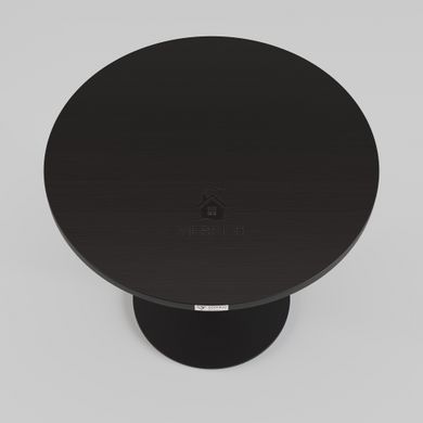 Стол Soul light mini h-45 Lovko черный металл/черное ДСП (текстура) фотография