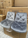 Стул STYLE Velvet Intarsio Серый фотография