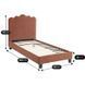 Кровать MEBEL ELITE CRATER 90x200 см Рыжий