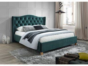 Кровать ASPEN Velvet Signal 160x200 Зеленый фотография