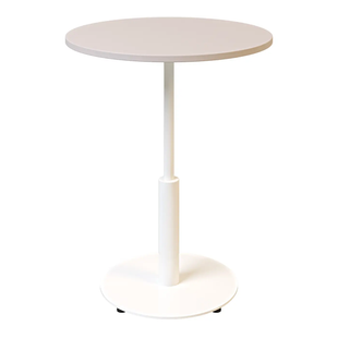 Стіл Ibiza R light Lovko 70x70 Білий метал/кашемір фотографія