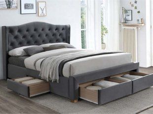 Кровать ASPEN II Velvet Signal 160x200 фотография