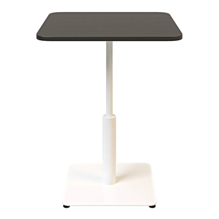 Стіл Ibiza Soft light Lovko 70x70 Білий метал/чорний фотографія