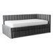 Ліжко MEBEL ELITE VILLEMO 120x200 см Сірий фотографія