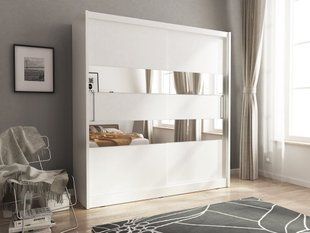 Шафа-купе Perfect Home Мая II / Maja II 200 2-дверна з дзеркалом Білий фотографія